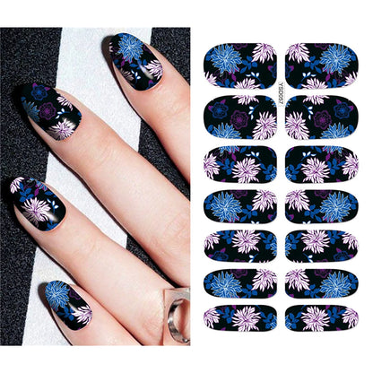 Nail Stickers Water Nail Decal Flower Leaf Tree Sticker Sliders Manicure Accessories Watermark Nail Sticker Nail Art Decoration