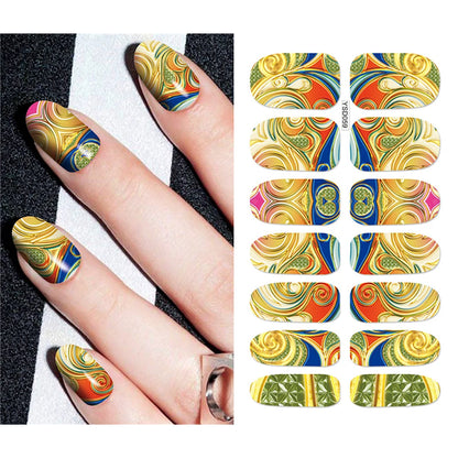 Nail Stickers Water Nail Decal Flower Leaf Tree Sticker Sliders Manicure Accessories Watermark Nail Sticker Nail Art Decoration