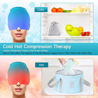 Gel Ice Headache Relief Cap