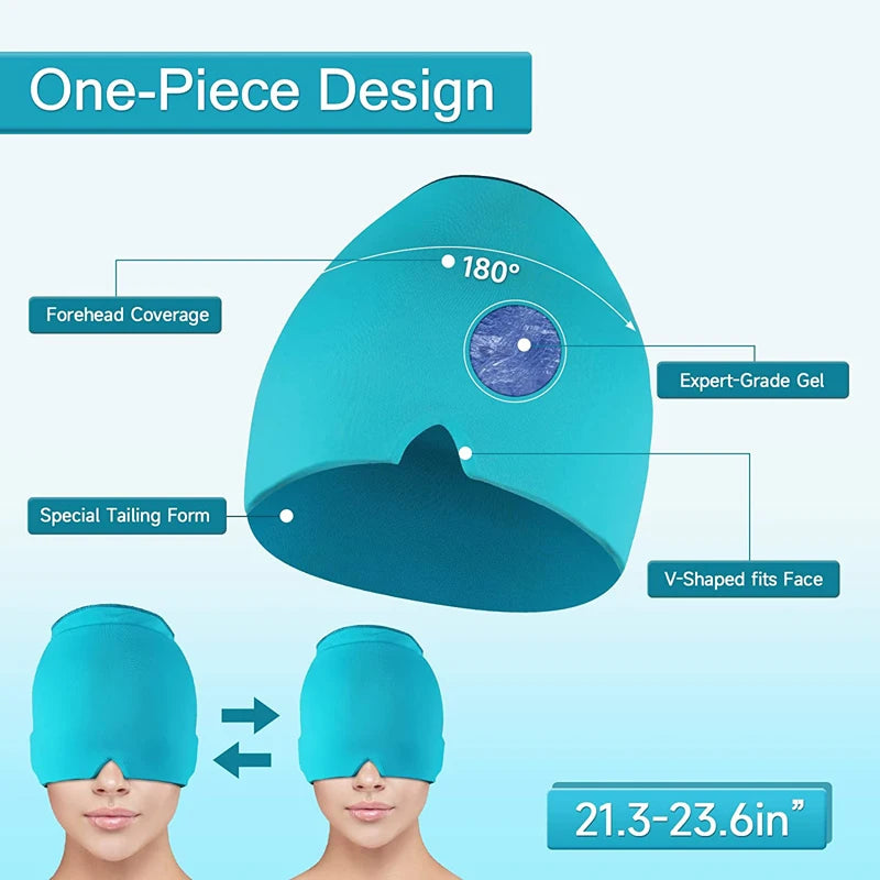 Gel Ice Headache Relief Cap