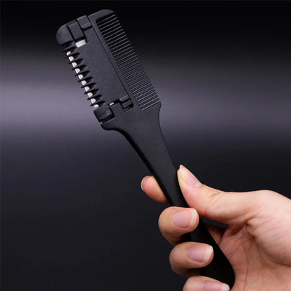 1pc Hair Cutting Comb Hair Brushes with Razor Blades Hair Trimmer Cutting Thinning Tools Barbershop Hair Salon Styling Tool Comb