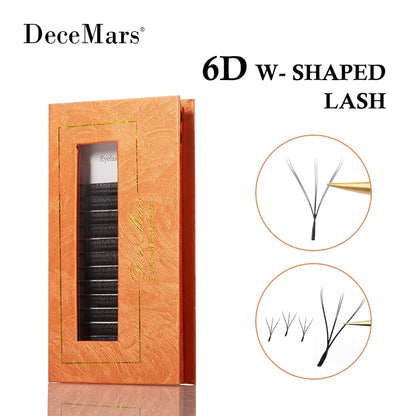 DeceMars 6D-W shaped eyelash extension