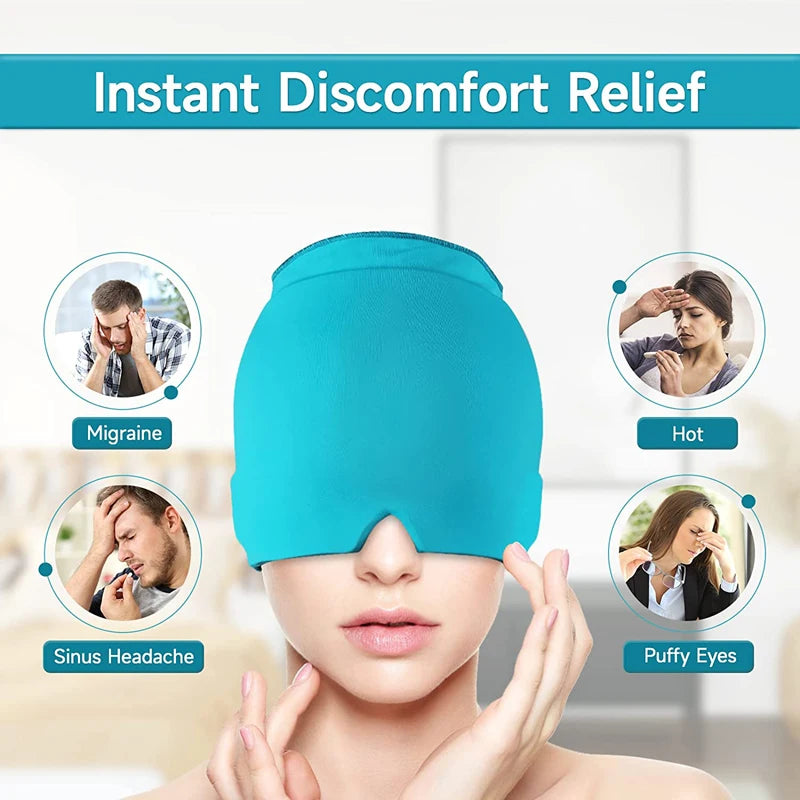 Gel Ice Headache Relief Cap