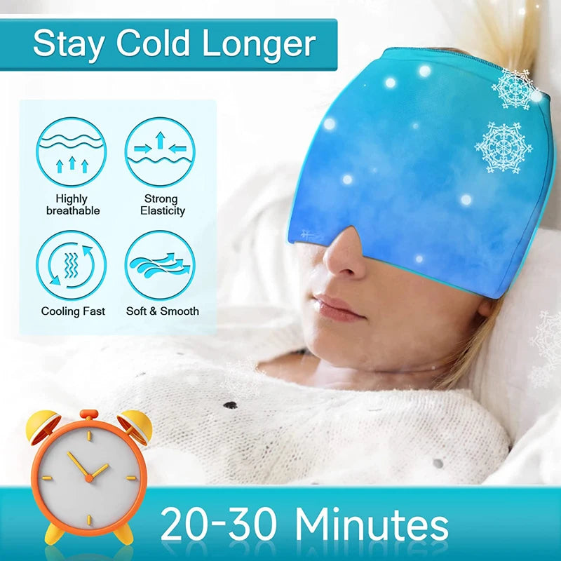 Gel Ice Headache Relief Cap