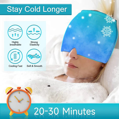 Gel Ice Headache Relief Cap