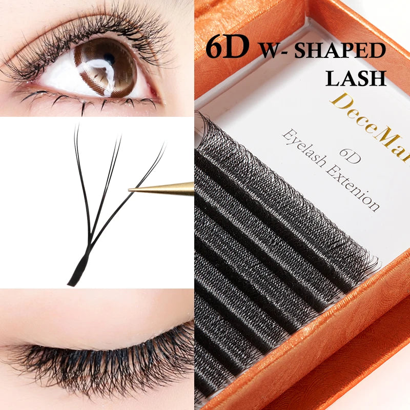 DeceMars 6D-W shaped eyelash extension